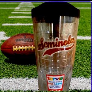 Florida State FSU Seminoles Tervis 16 oz Hot/Cold insulated logo Tumbler NWT